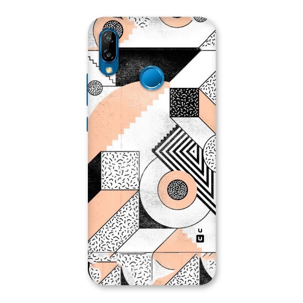 Orange Zig Zag Back Case for Huawei P20 Lite