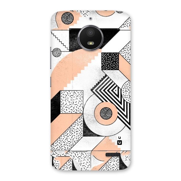 Orange Zig Zag Back Case for Moto E4