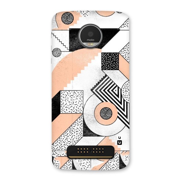 Orange Zig Zag Back Case for Moto Z Play