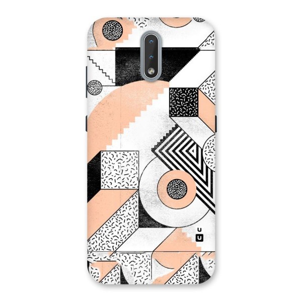 Orange Zig Zag Back Case for Nokia 2.3