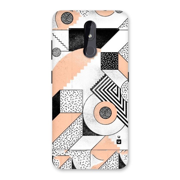 Orange Zig Zag Back Case for Nokia 3.2