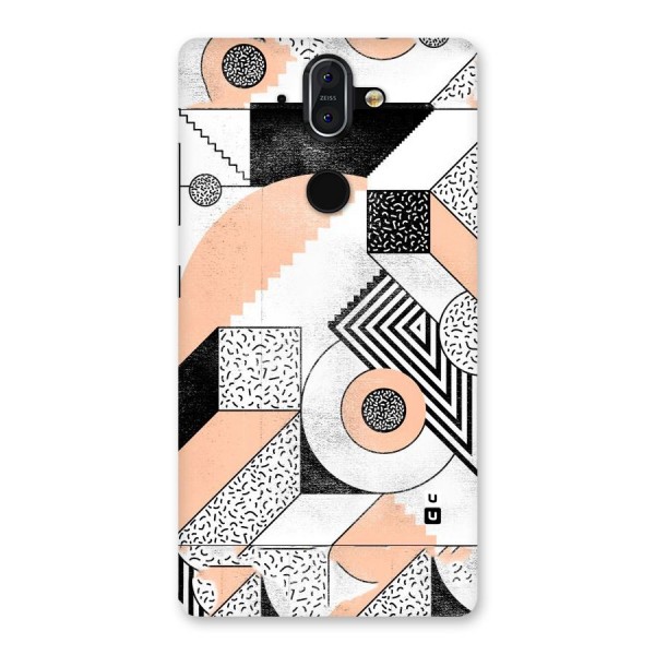 Orange Zig Zag Back Case for Nokia 8 Sirocco