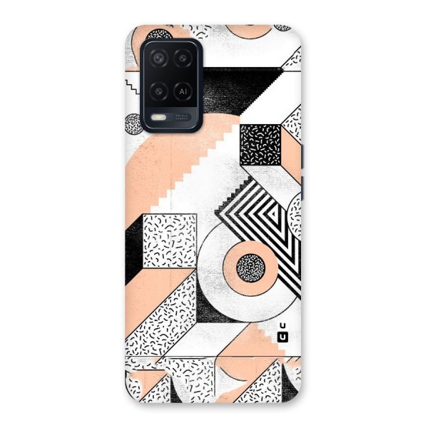 Orange Zig Zag Back Case for Oppo A54