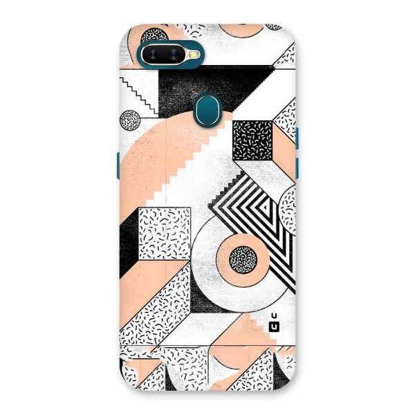 Orange Zig Zag Back Case for Oppo A7