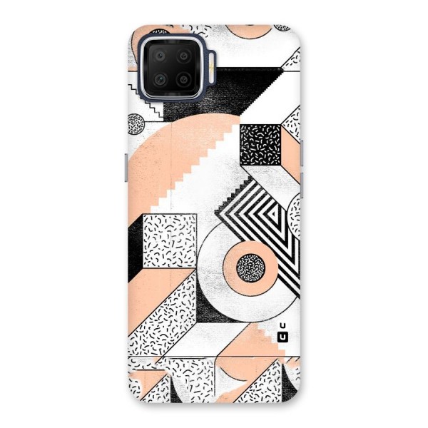 Orange Zig Zag Back Case for Oppo F17