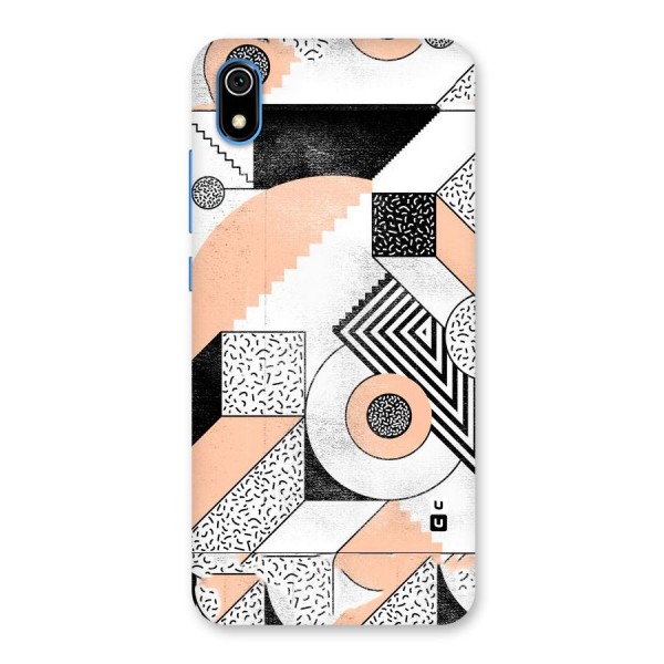 Orange Zig Zag Back Case for Redmi 7A