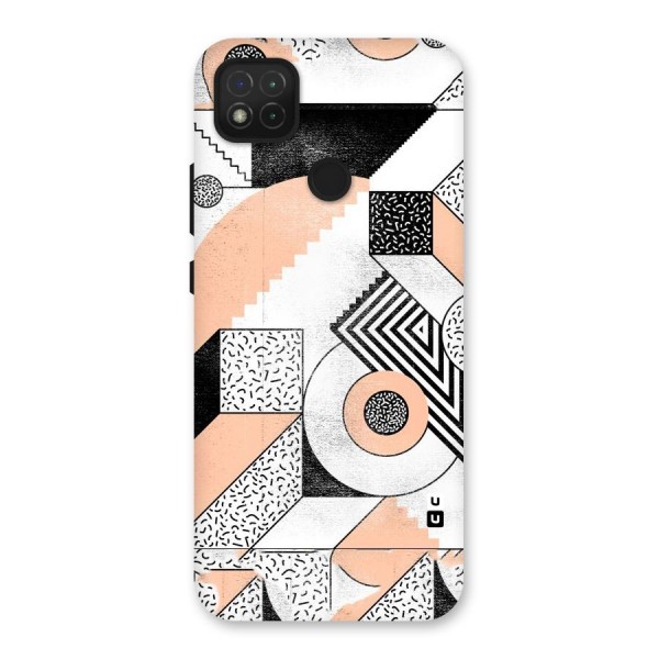 Orange Zig Zag Back Case for Redmi 9C