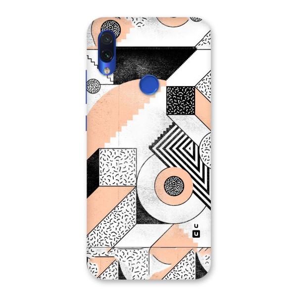 Orange Zig Zag Back Case for Redmi Note 7