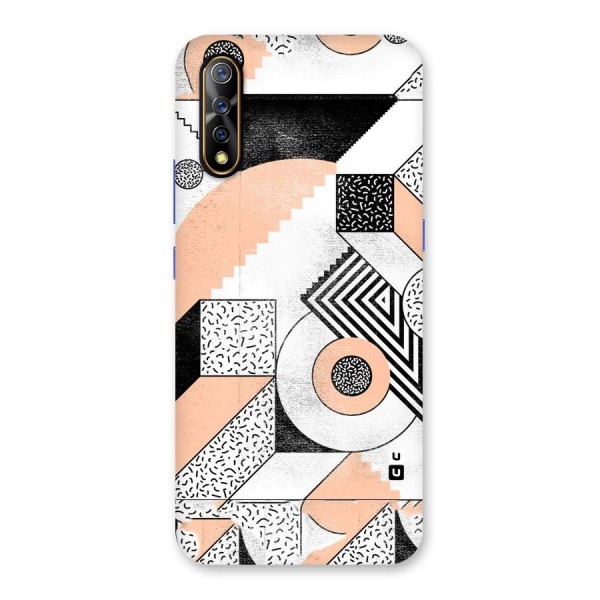 Orange Zig Zag Back Case for Vivo S1