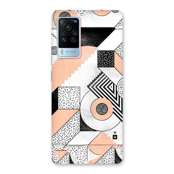 Orange Zig Zag Back Case for Vivo X60 Pro