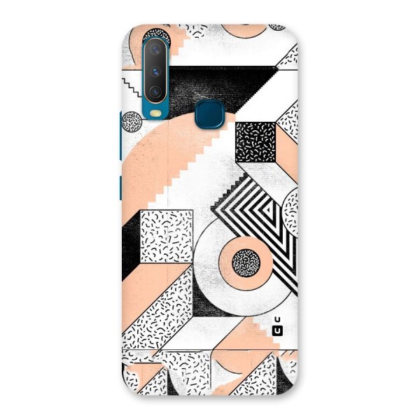 Orange Zig Zag Back Case for Vivo Y15