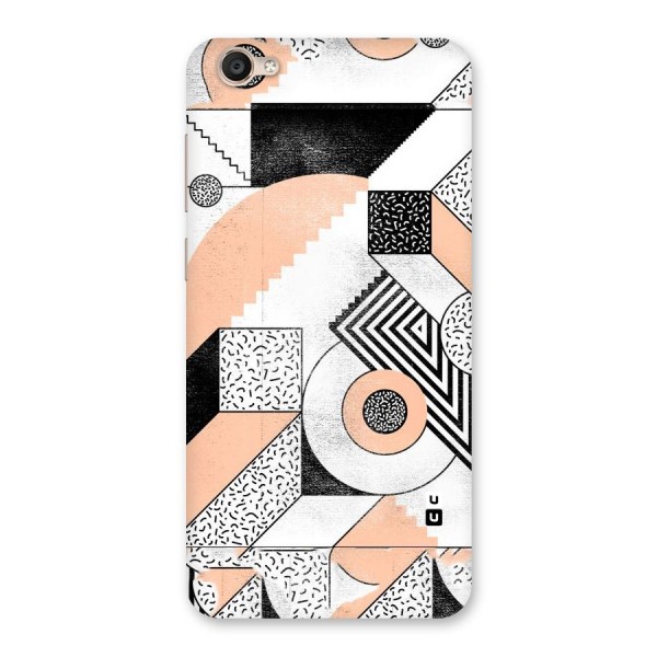 Orange Zig Zag Back Case for Vivo Y55s