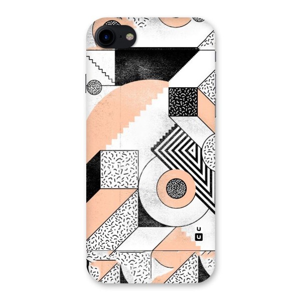 Orange Zig Zag Back Case for iPhone SE 2020