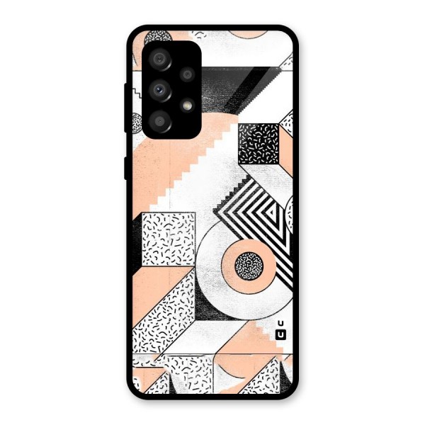 Orange Zig Zag Glass Back Case for Galaxy A32