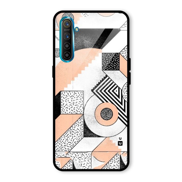 Orange Zig Zag Glass Back Case for Realme XT