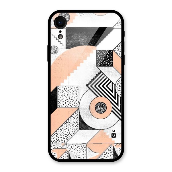 Orange Zig Zag Glass Back Case for XR