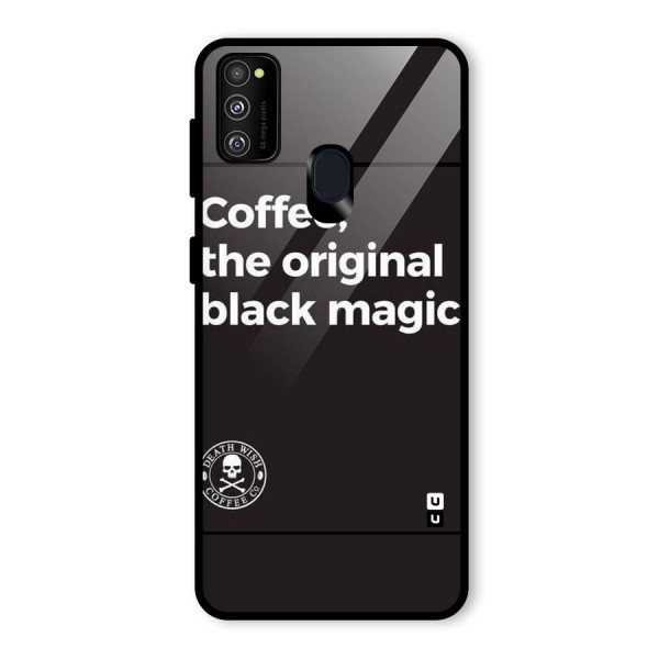 Original Black Magic Glass Back Case for Galaxy M21