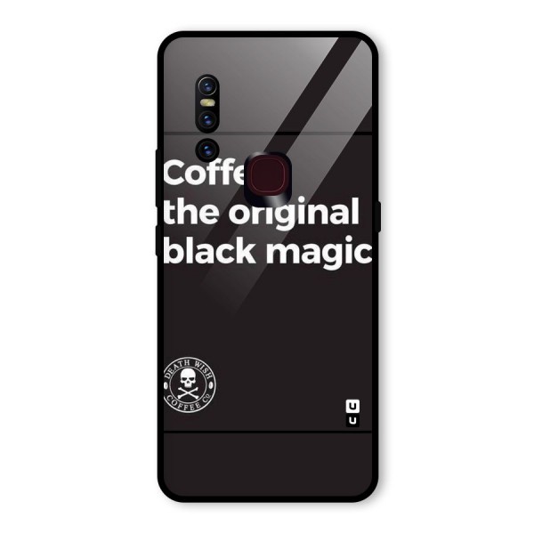 Original Black Magic Glass Back Case for Vivo V15