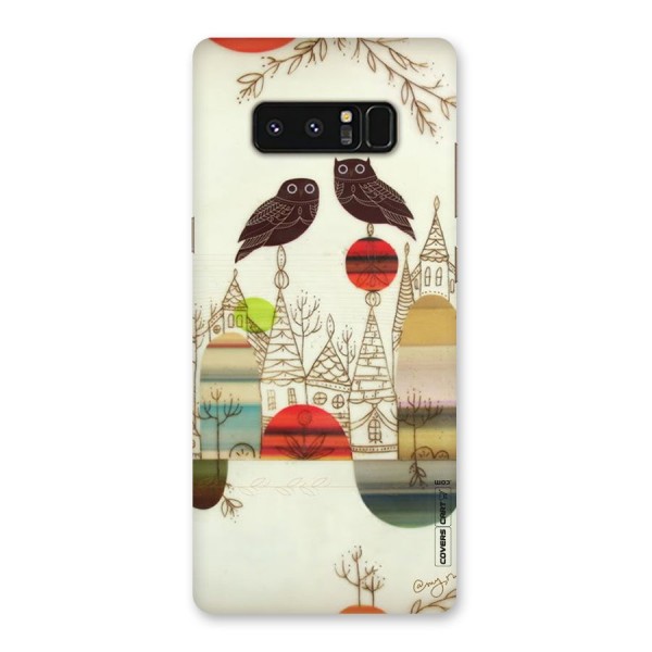 Owl Art Back Case for Galaxy Note 8