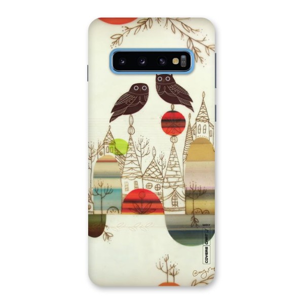 Owl Art Back Case for Galaxy S10