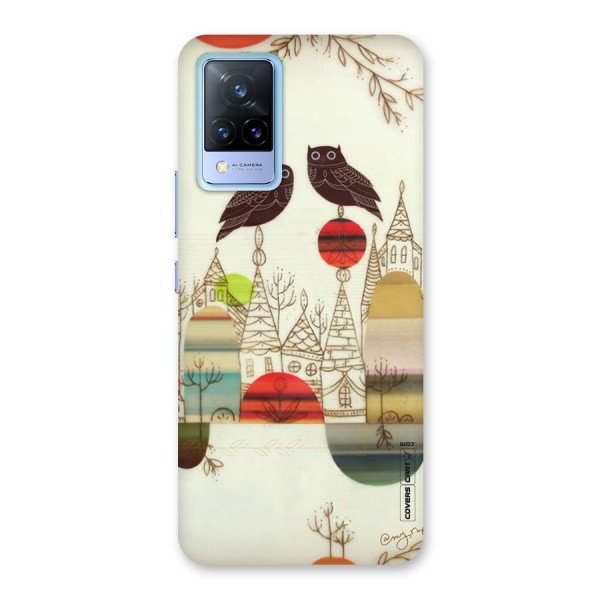 Owl Art Back Case for Vivo V21 5G