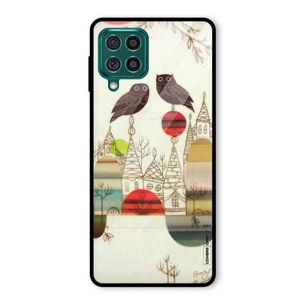 Owl Art Glass Back Case for Galaxy F62