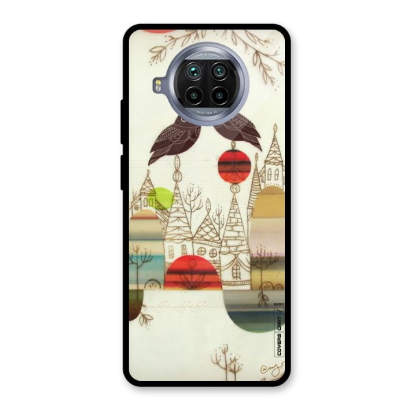 Owl Art Glass Back Case for Mi 10i