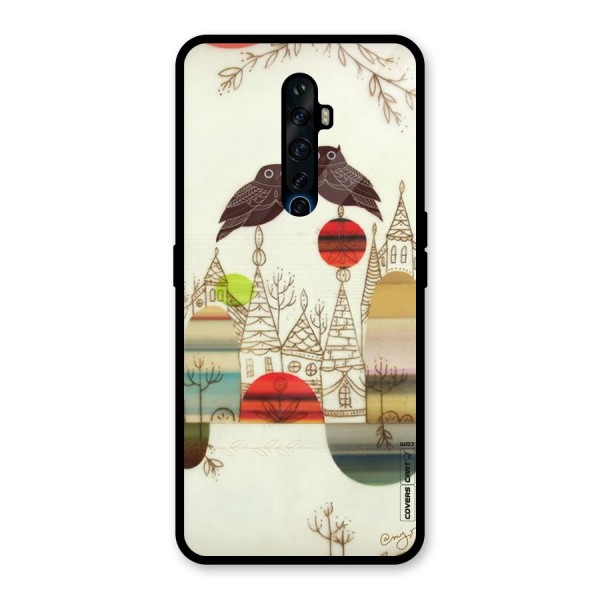 Owl Art Glass Back Case for Oppo Reno2 Z