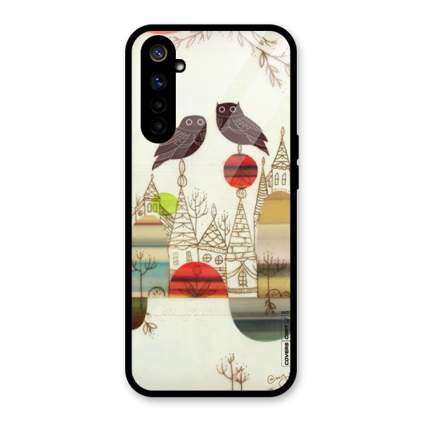 Owl Art Glass Back Case for Realme 6