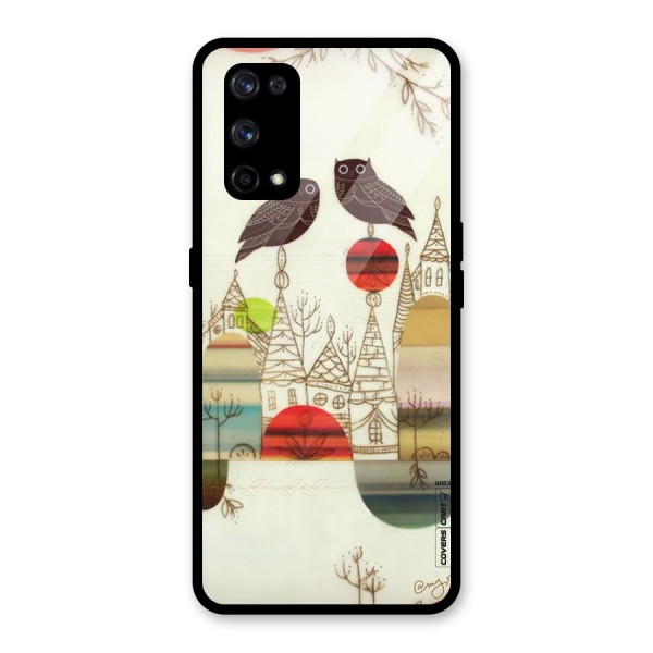 Owl Art Glass Back Case for Realme X7 Pro