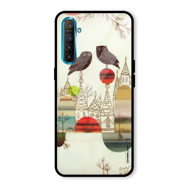 Owl Art Glass Back Case for Realme XT