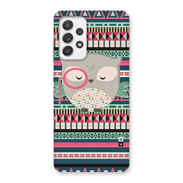 Owl Cute Pattern Back Case for Galaxy A52