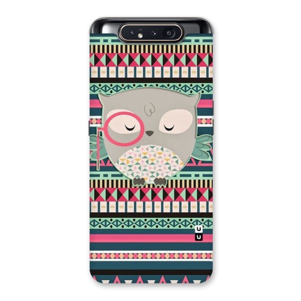 Owl Cute Pattern Back Case for Galaxy A80