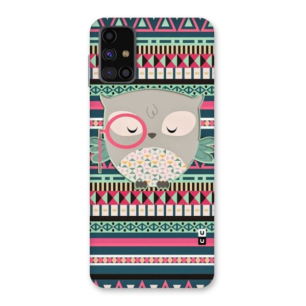 Owl Cute Pattern Back Case for Galaxy M31s