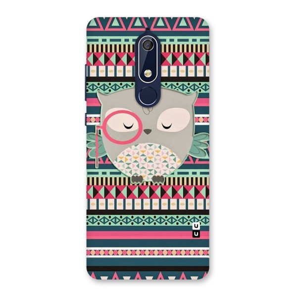 Owl Cute Pattern Back Case for Nokia 5.1