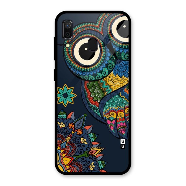 Owl Eyes Glass Back Case for Galaxy A30