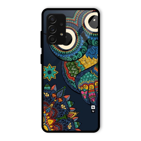 Owl Eyes Glass Back Case for Galaxy A53 5G