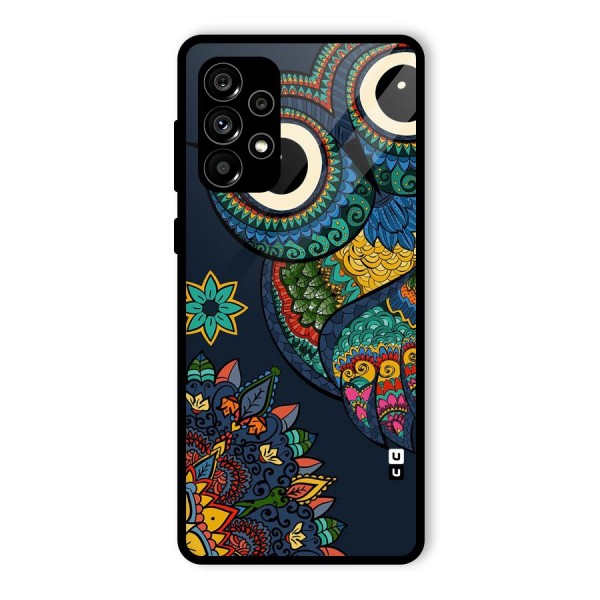 Owl Eyes Glass Back Case for Galaxy A73 5G