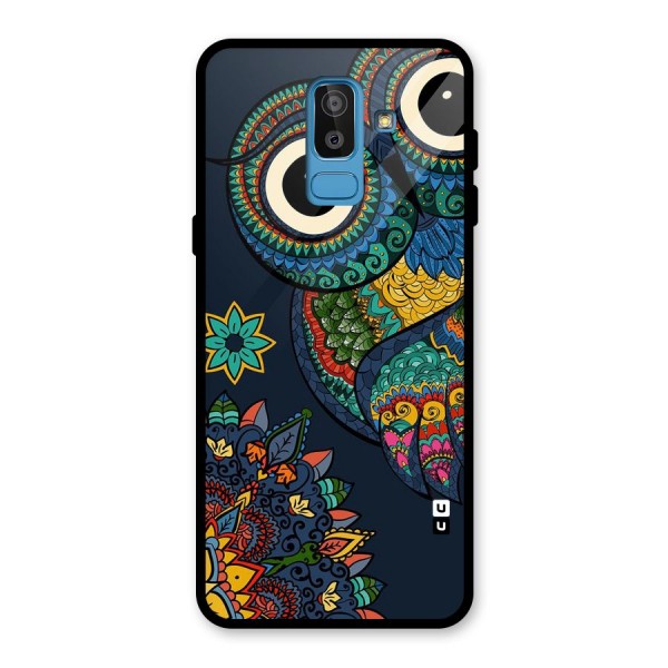 Owl Eyes Glass Back Case for Galaxy J8