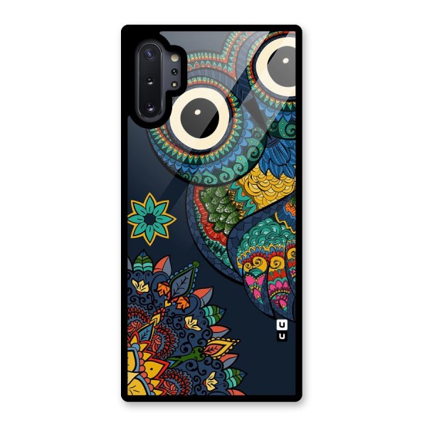 Owl Eyes Glass Back Case for Galaxy Note 10 Plus