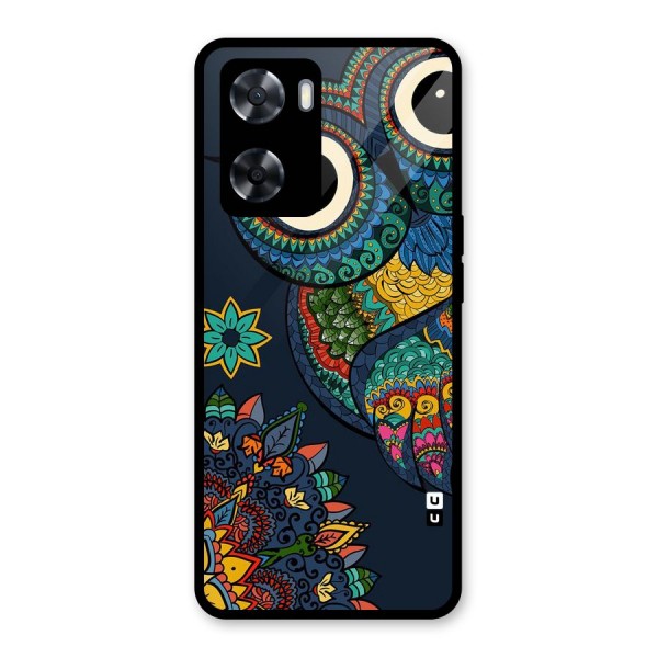 Owl Eyes Glass Back Case for Oppo A57 2022