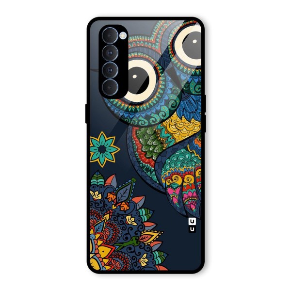 Owl Eyes Glass Back Case for Oppo Reno4 Pro