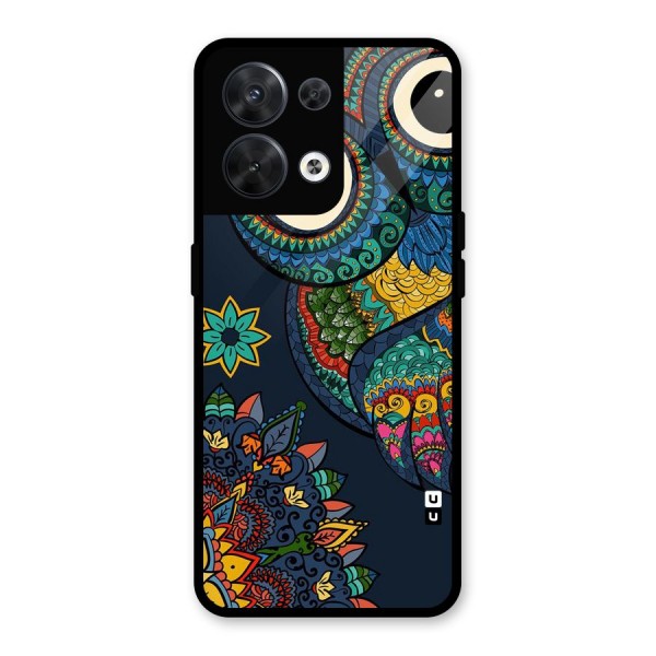 Owl Eyes Glass Back Case for Oppo Reno8 5G