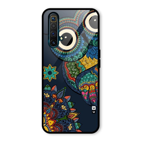 Owl Eyes Glass Back Case for Realme X3