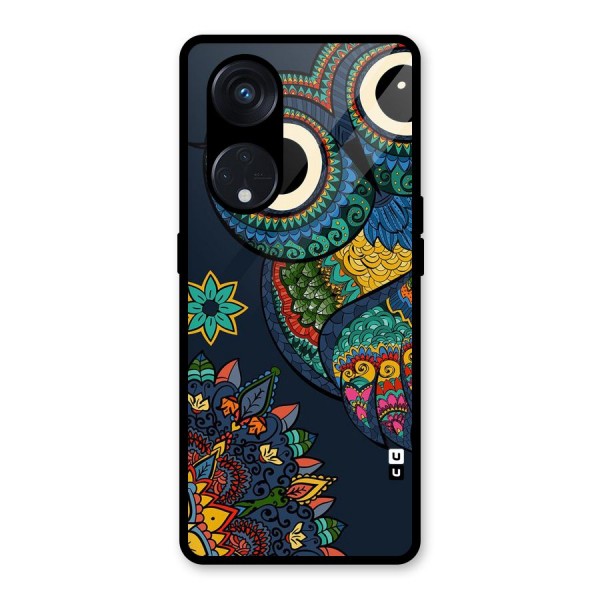 Owl Eyes Glass Back Case for Reno8 T 5G