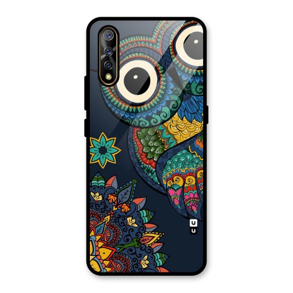 Owl Eyes Glass Back Case for Vivo S1