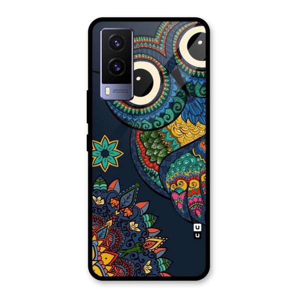 Owl Eyes Glass Back Case for Vivo V21e 5G