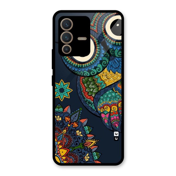 Owl Eyes Glass Back Case for Vivo V23 5G