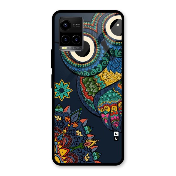 Owl Eyes Glass Back Case for Vivo Y21 2021