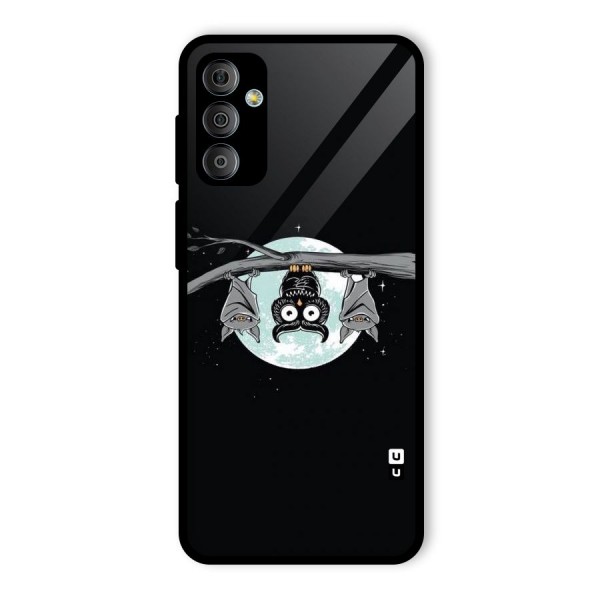 Owl Hanging Glass Back Case for Galaxy F23